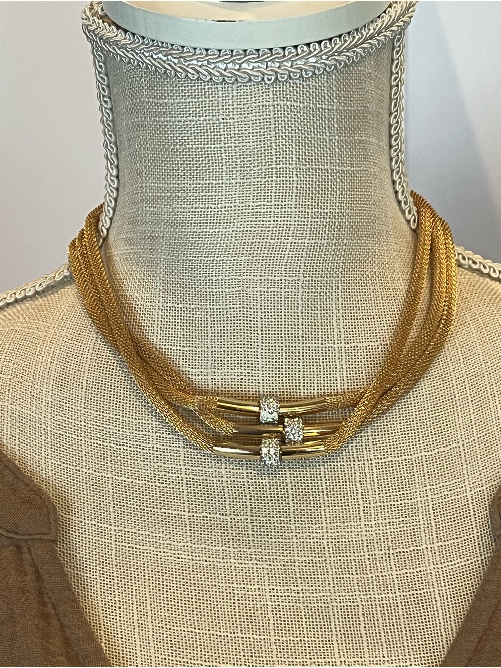Mesh Chain Statement Necklace/Bracelet